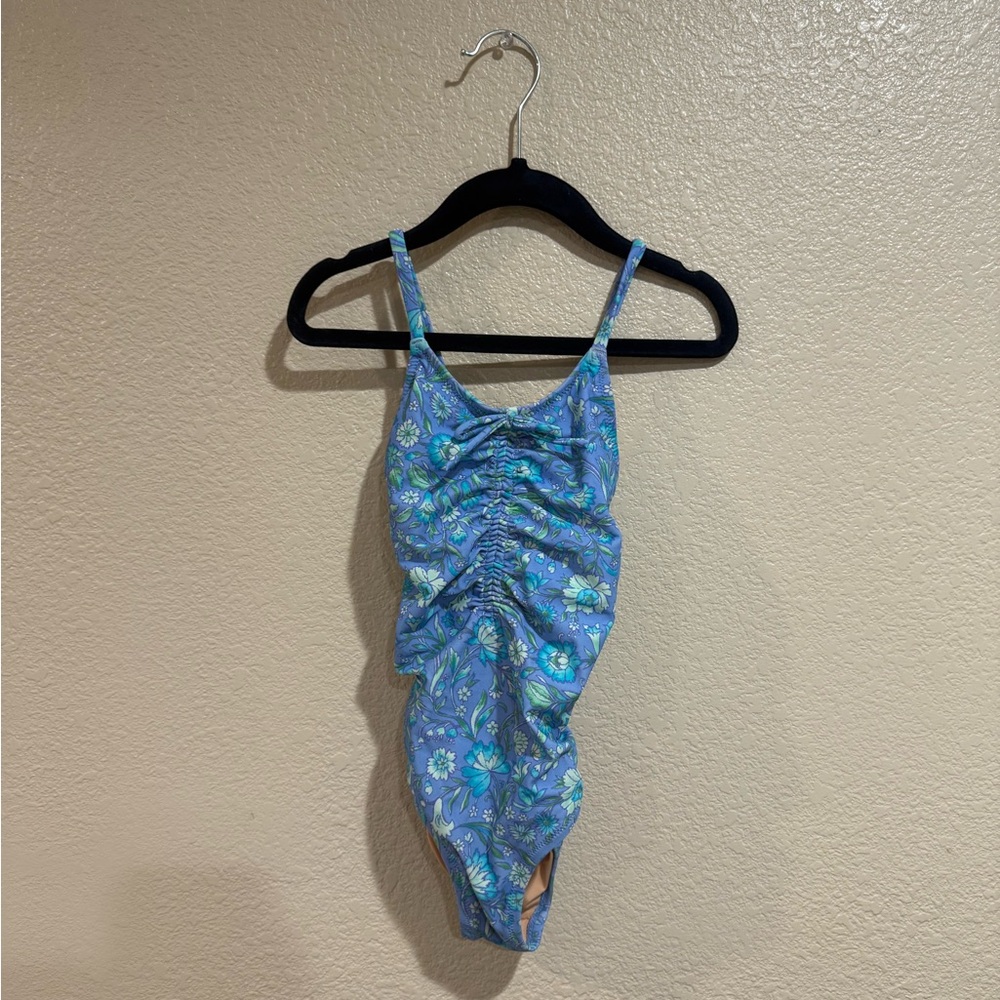 One time wear - Crewcuts Blue Floral Swimsuit
